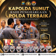 Kapolda Sumut Raih Penghargaan Polda Terbaik