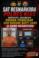 Sat Res Narkoba Polres Nias Berhasil Amankan Diduga Pengedar Dan Barang Bukti Sabu di Gang Nusantara