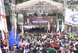 Pengamanan Aksi Mayday 2026 Jatim Berjalan Tertib Tuntutan Buruh Disampaikan Damai