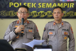 Polsek Semampir Amankan Pencuri Komponen Panel TL di Jalan Karang Tembok Surabaya. 