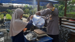 Sinergi Polsek Krembangan dan KWT Dorang Cinta Panen Lele, Dukung Ketahanan Pangan Nasional. 