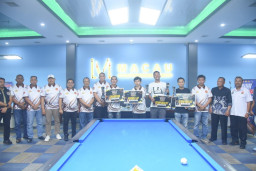 Kapolres menutup turnament biliard Kapolres Cup bhayangkara 2026, Dorong Prestasi Atlet Lokal Bondowoso