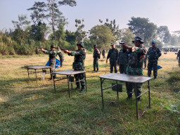 Personel Jajaran Kodim 0808/Blitar Gelar Latihan Menembak Senjata Ringan Semester I
