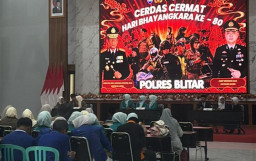 Peduli Pendidikan, Polres Blitar Gelar Lomba Cerdas Cermat Pelajar Sambut Bhayangkara ke-80
