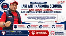 Ketua Umum KWI Tegaskan Hari Anti Narkoba Sedunia Bukan Sekadar Seremonial, Melainkan Gerakan Nyata Selamatkan Generasi