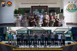Kapolres Pasuruan Pererat Sinergi dengan TNI dan Kejaksaan Demi Penegakan Hukum yang Solid