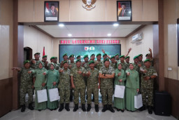 Perkuat Kinerja Satuan, Kodim 0808/Blitar Gelar Upacara Sertijab Danramil Dan Pindah Satuan