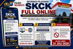 Polres Mojokerto Resmi Alihkan Pelayanan SKCK Menjadi Full Online Melalui POLRI SuperApp