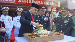 HUT Bhayangkara ke-80 | Kapolrestabes Surabaya: Kepercayaan Publik Meningkat, Semangat Jogo Surabaya 