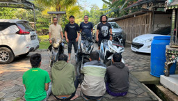 Ditreskrimum Subdit III Polda Jatim Bersama Tim URC Hellboy Bongkar Dua Komplotan Curanmor 7 Pelaku Diamankan