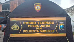 Polresta Sumenep Buka Posko Darurat, Respon Cepat Penanganan Korban Kebakaran KM Mutiara Sentosa 2