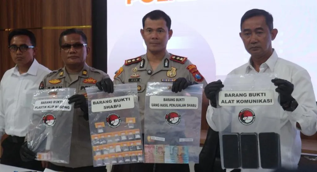 Polres Probolinggo Kota Ungkap Narkoba Amankan 9 Tersangka Pengedar Sabu Atau Narkotika