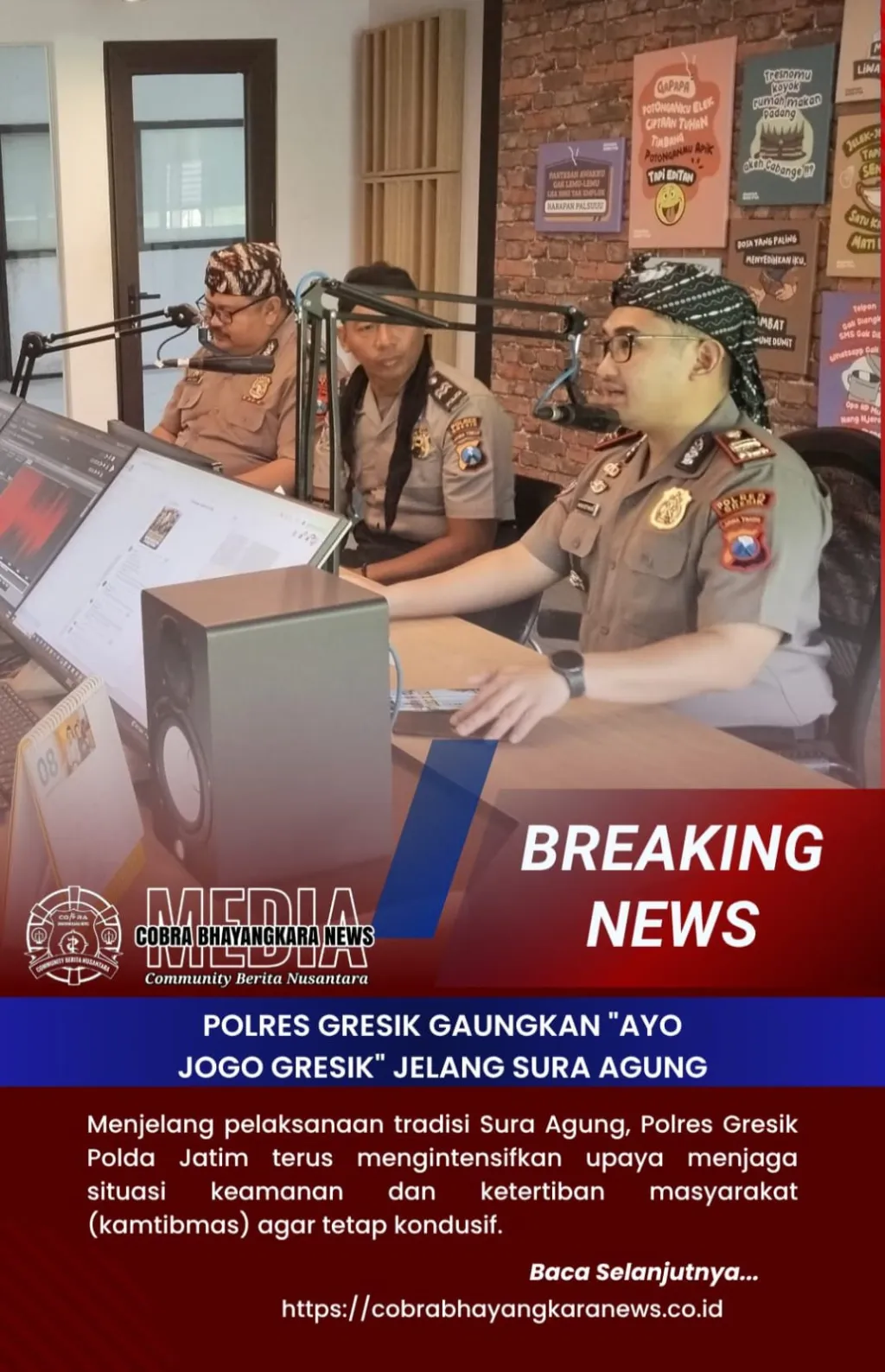 Polres Gresik Gaungkan "Ayo Jogo Gresik" Jelang Sura Agung