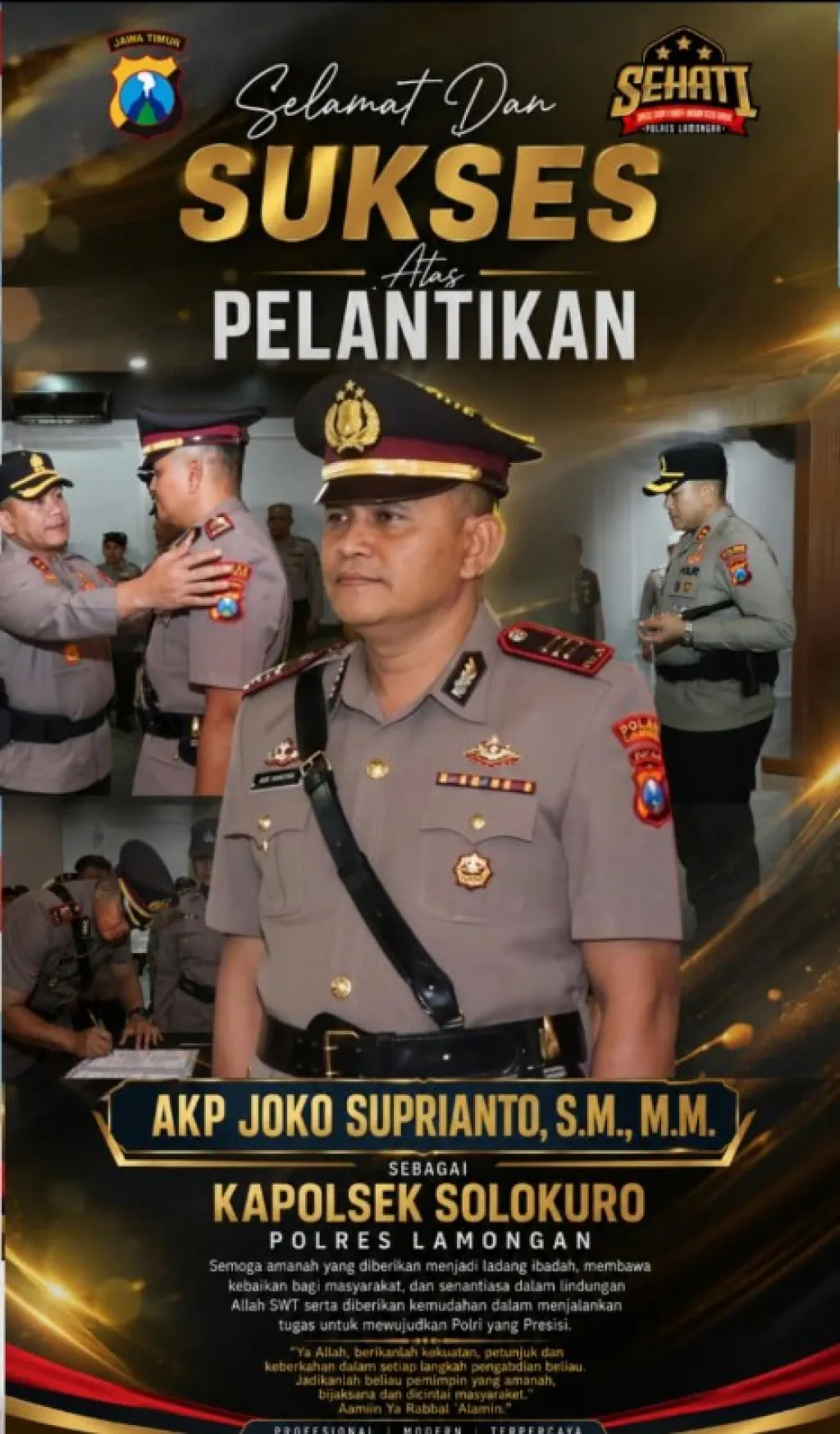 AKP Joko Suprianto Resmi Pimpin Polsek Solokuro, Siap Perkuat Pelayanan dan Kedekatan dengan Masyarakat