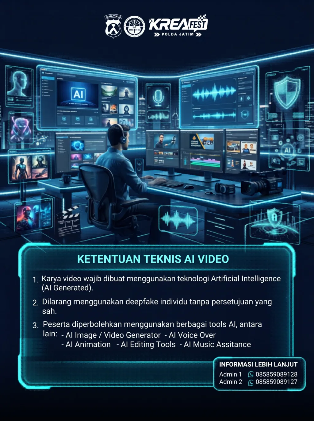 Polda Jatim Gelar KreaFest 2026, Ajak Generasi Muda Manfaatkan AI untuk Edukasi dan Keselamatan Masyarakat