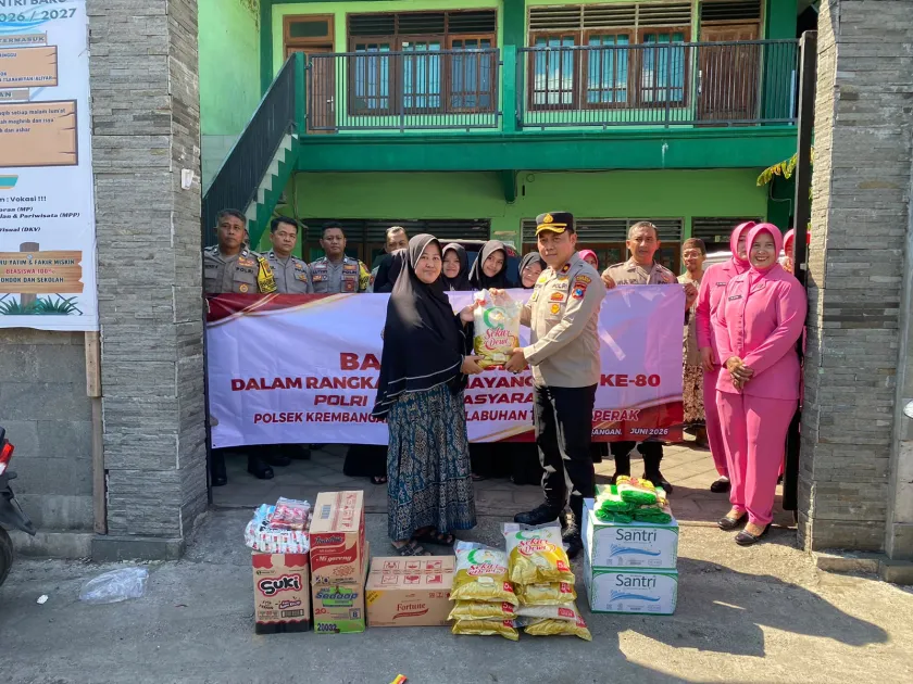 Sambut Hari Bhayangkara ke-80, Polsek Krembangan Gelar Bakti Religi dan Salurkan Sembako ke Panti Asuha