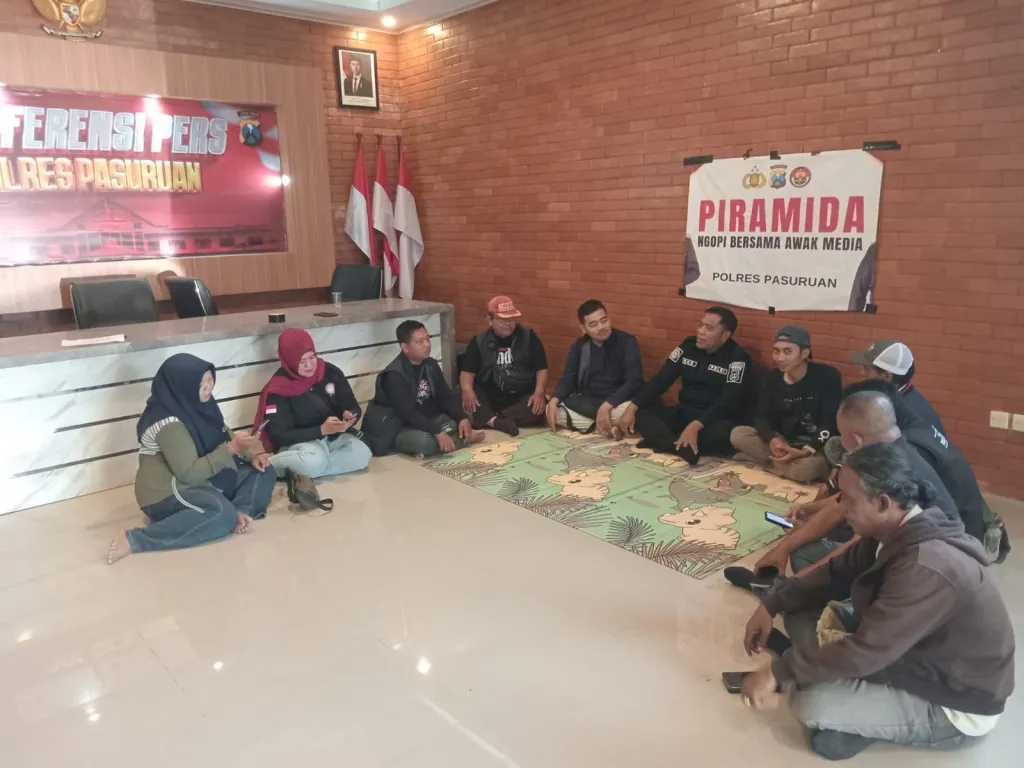 PIRAMIDA Polres Pasuruan, Ngopi Bersama Awak Media Perkuat Sinergi dan Komunikasi