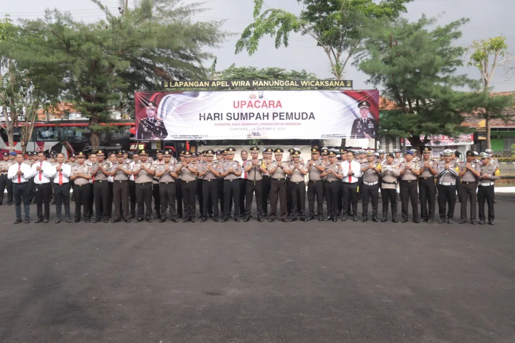 Peringati Hari Sumpah Pemuda ke-98, Kapolres Sampang Ajak Generasi Muda Bangun Karakter Patriotik, Gigih, dan Berempati