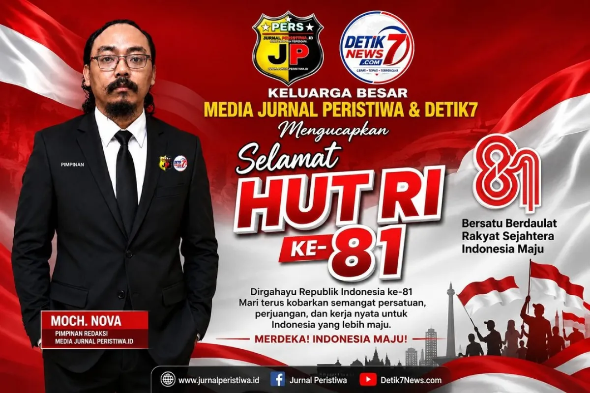 Keluarga Besar Media Jurnal Peristiwa.ID & Detik7News.com Semarakkan HUT RI Ke-81