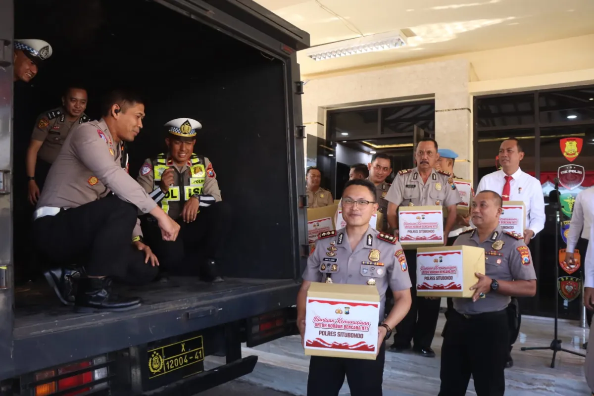 Polri Peduli : Polres Situbondo Kirim Bantuan Kemanusiaan untuk Korban Gempa NTT