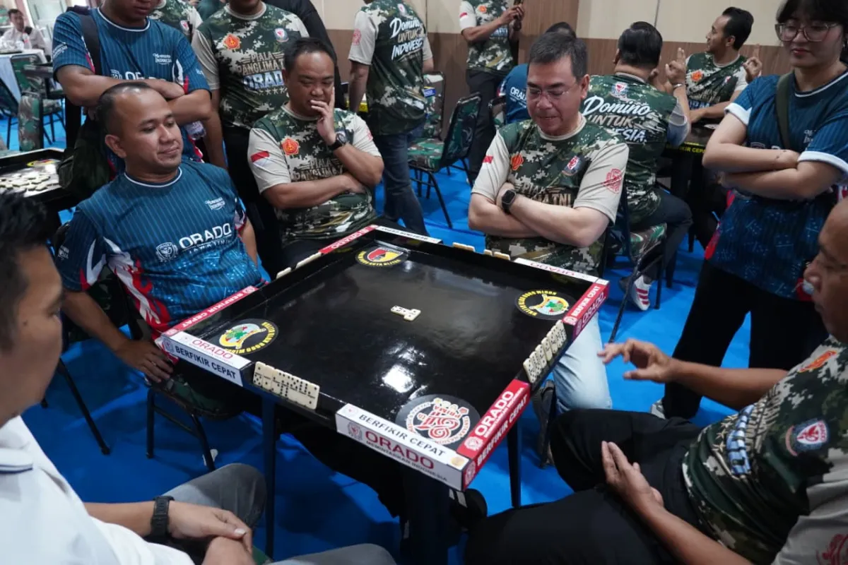Kodim 0808/Blitar Gelar Open Tournament Domino ORADO Piala Panglima TNI Peringati HUT Ke-81 TNI